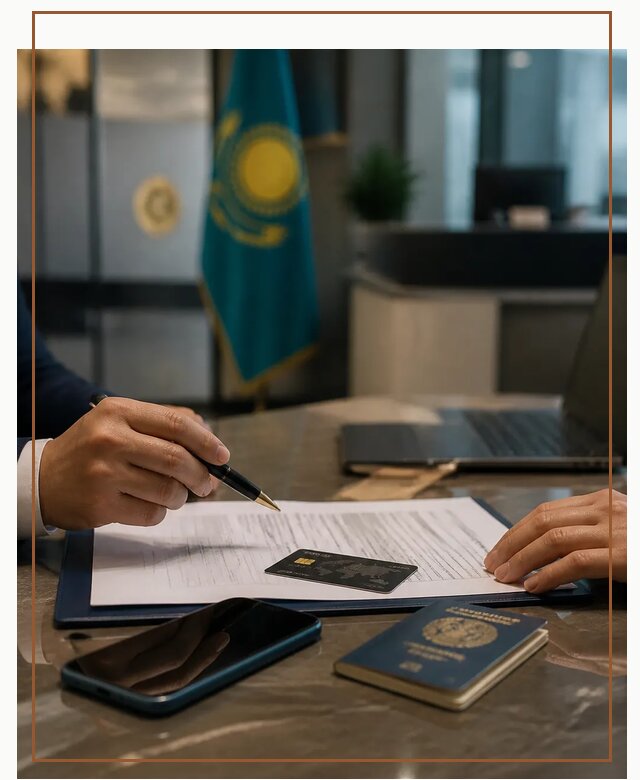 Открытие счета и банковской карты в Казахстане в Зеленокумске
